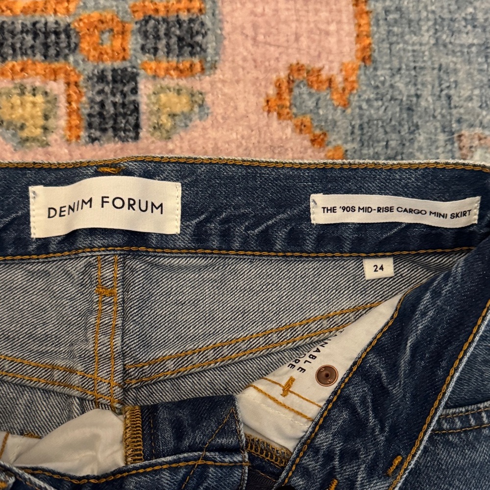 Aritzia Denim Mini Skirt - Blue - Picture 2 of 4